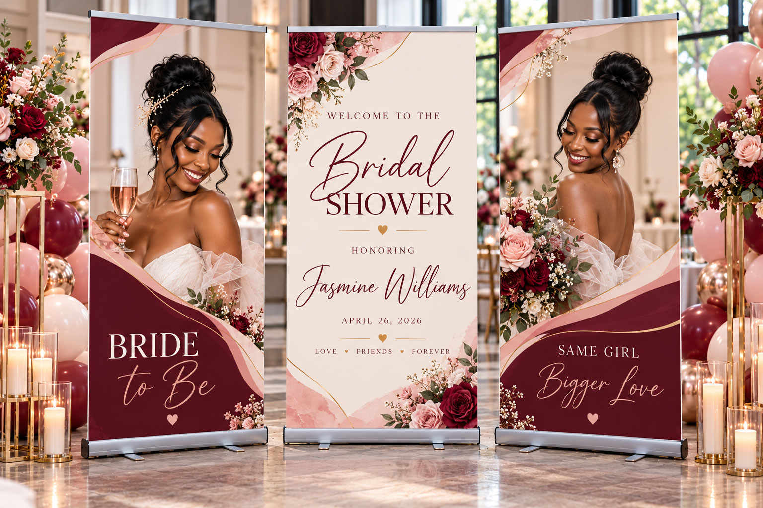 Bridal shower celebration signage