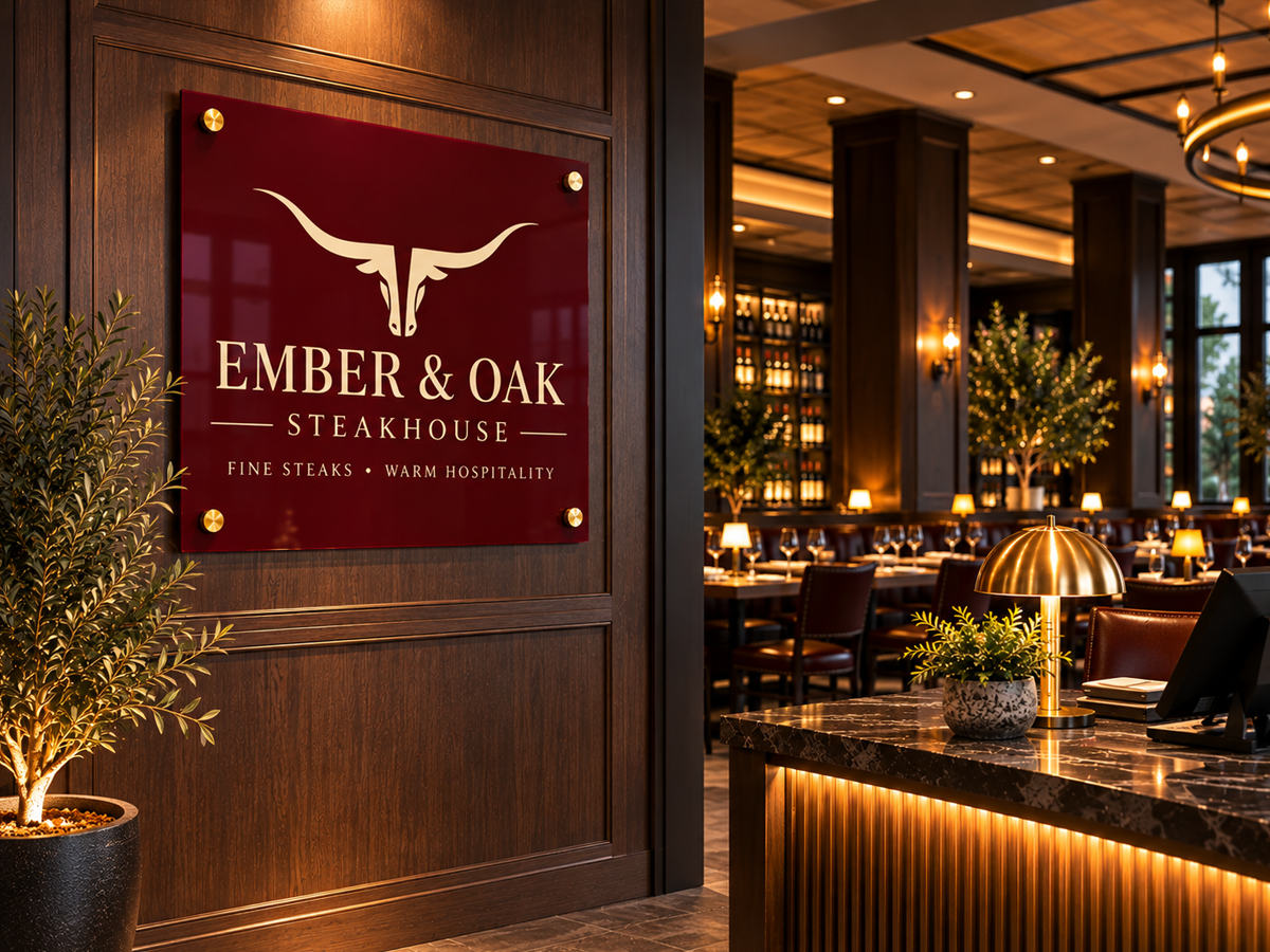 Boutique logo sign