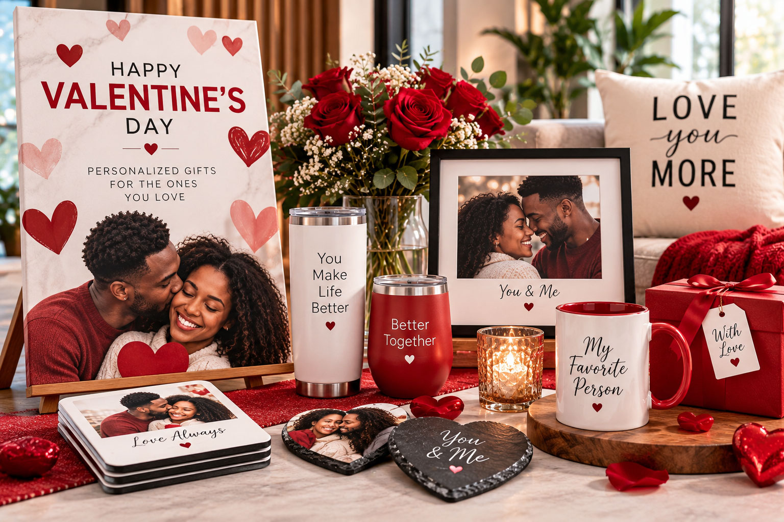 Valentine's Day displays
